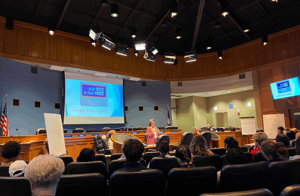 LWV Participates in High School Civic Education Event